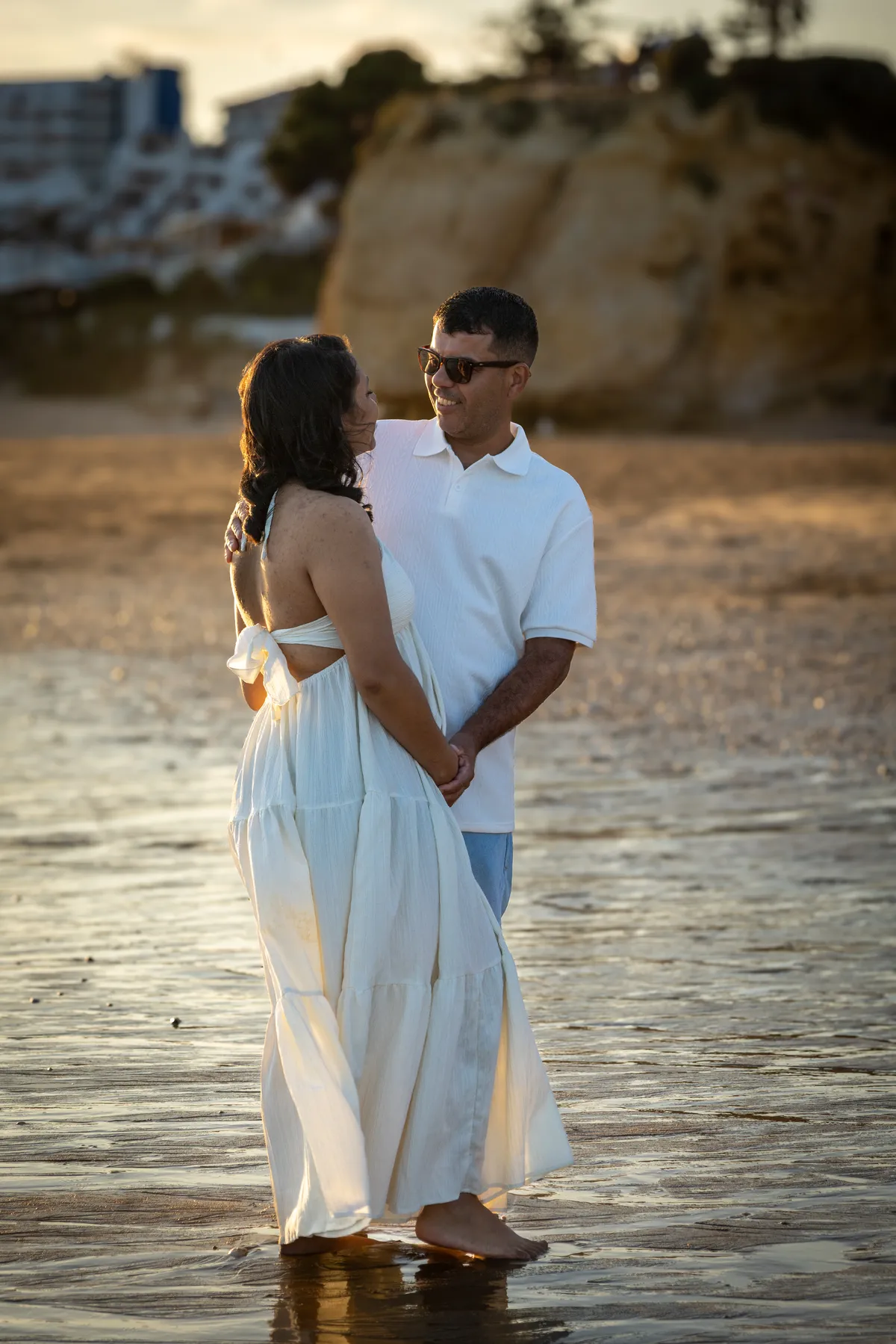 Ensaio fotográfico de gestante no Algarve
