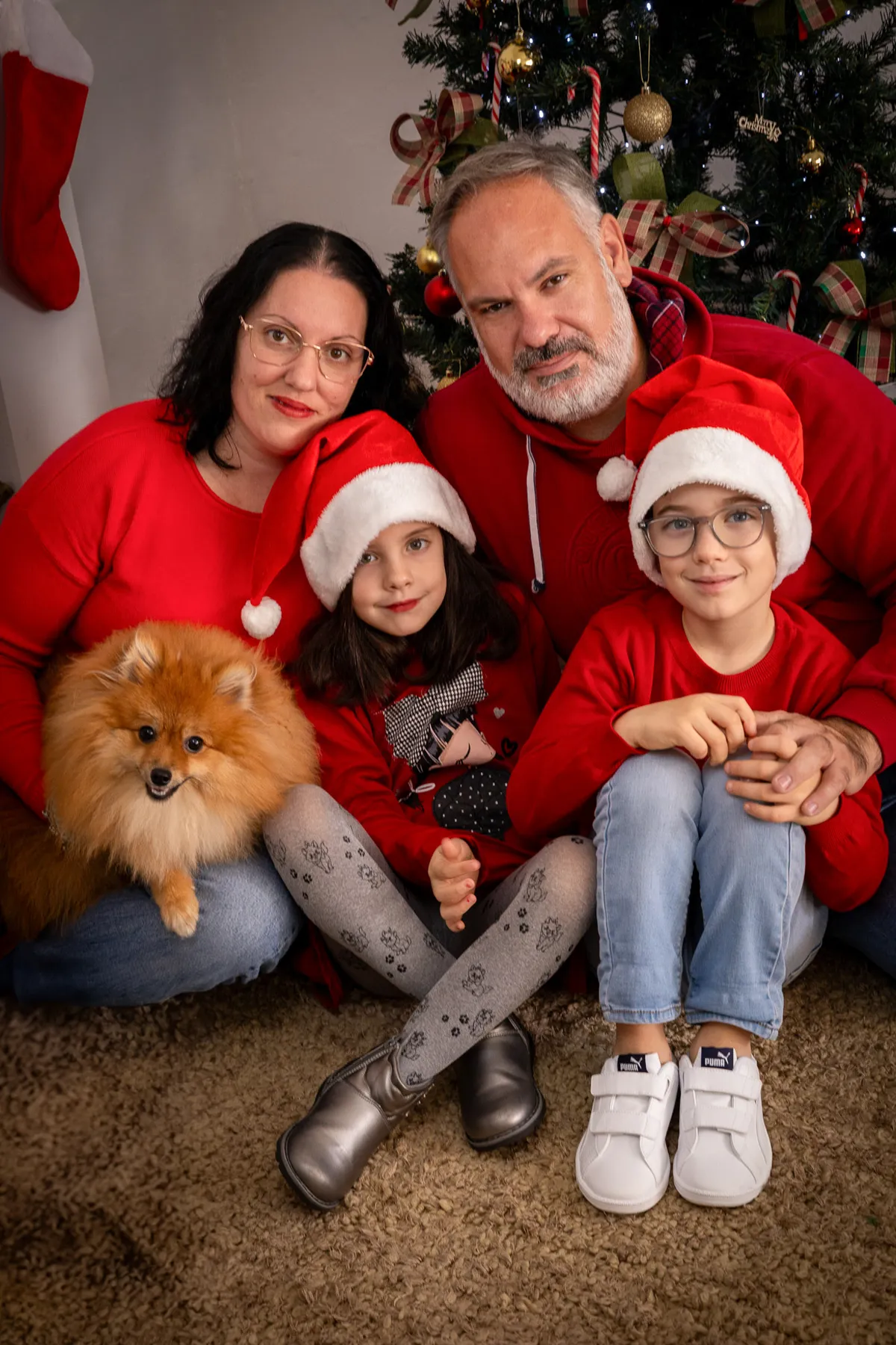 Ensaio fotográfico de Natal em família no Algarve